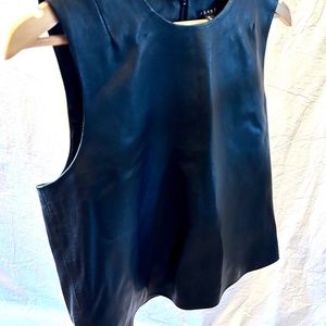 Lambskin Leather Tank Top